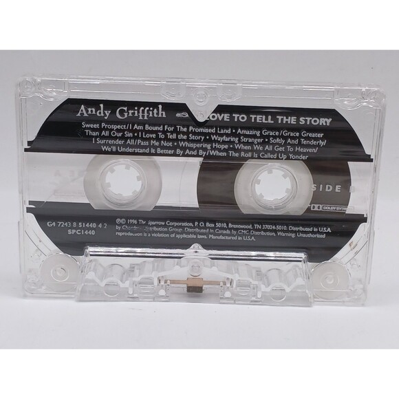 Andy Griffith I Love To Tell The Story Gospel Music Cassette - Picture 7 of 7